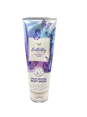 Bath & Body Works Moisturizing Body Wash Butterfly 10 oz Raspberry Iris Vanilla